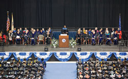 Rolle speaks at MU commencement