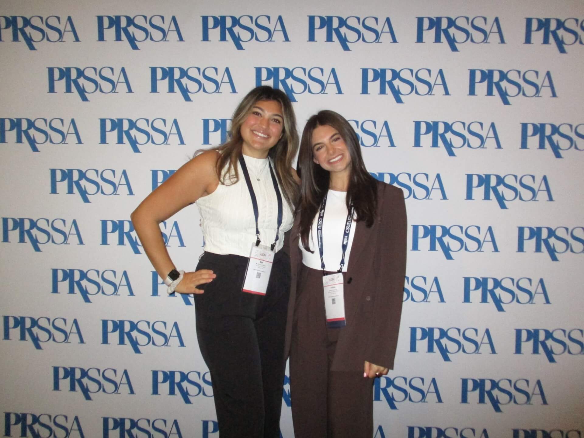 Two students represent Monmouth PRSSA at the national PRSSA ICON